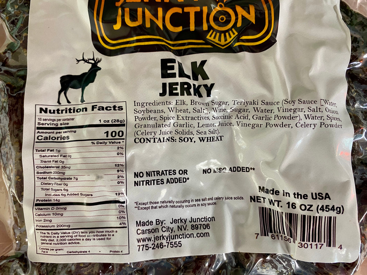 Elk Jerky - 16oz