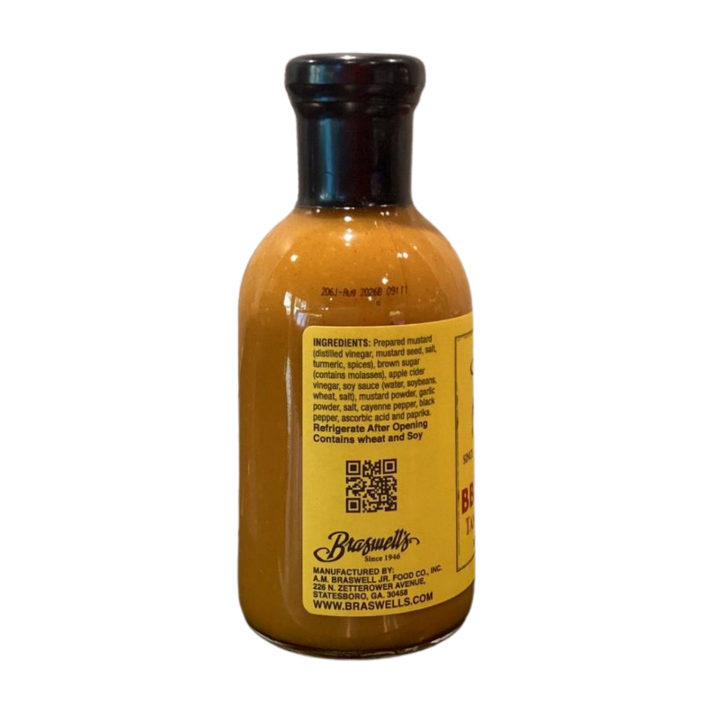 Braswell’s Carolina BBQ Sauce Tangy Mustard