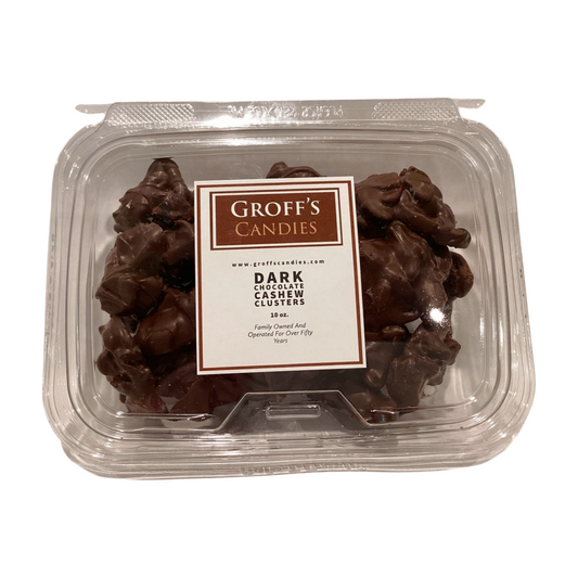 Groff’s Candies Dark Chocolate Cashew Clusters
