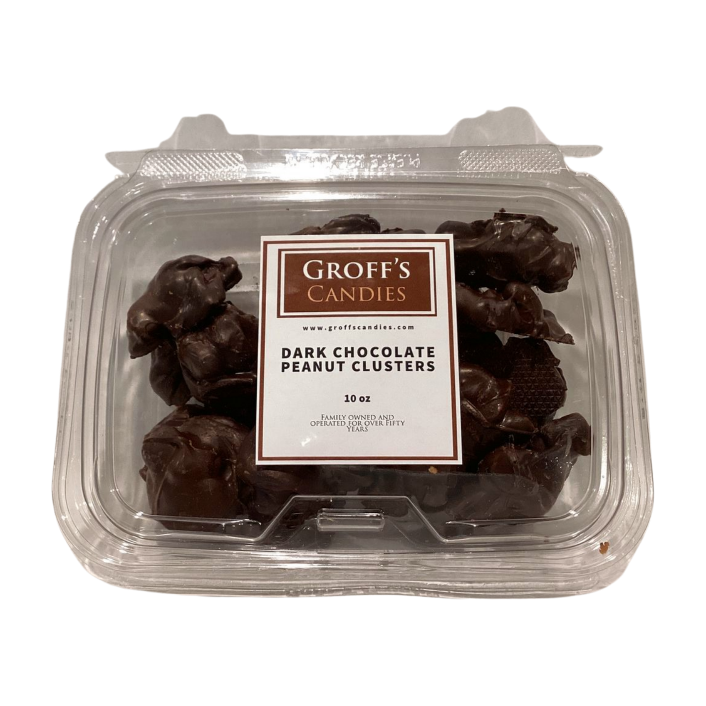 Groff’s Candies Dark Chocolate Peanut Clusters